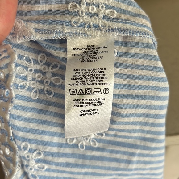 NWOT: Loft Eyelet Square Neck Peasant Top | M - Picture 15 of 16